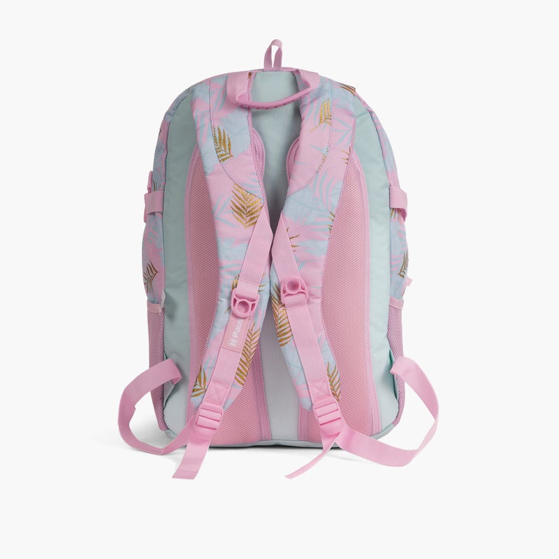 PAUSE Printed Backpack for Girls - Pink and Blue - Image 3